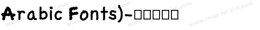 Arabic Fonts)字体转换
